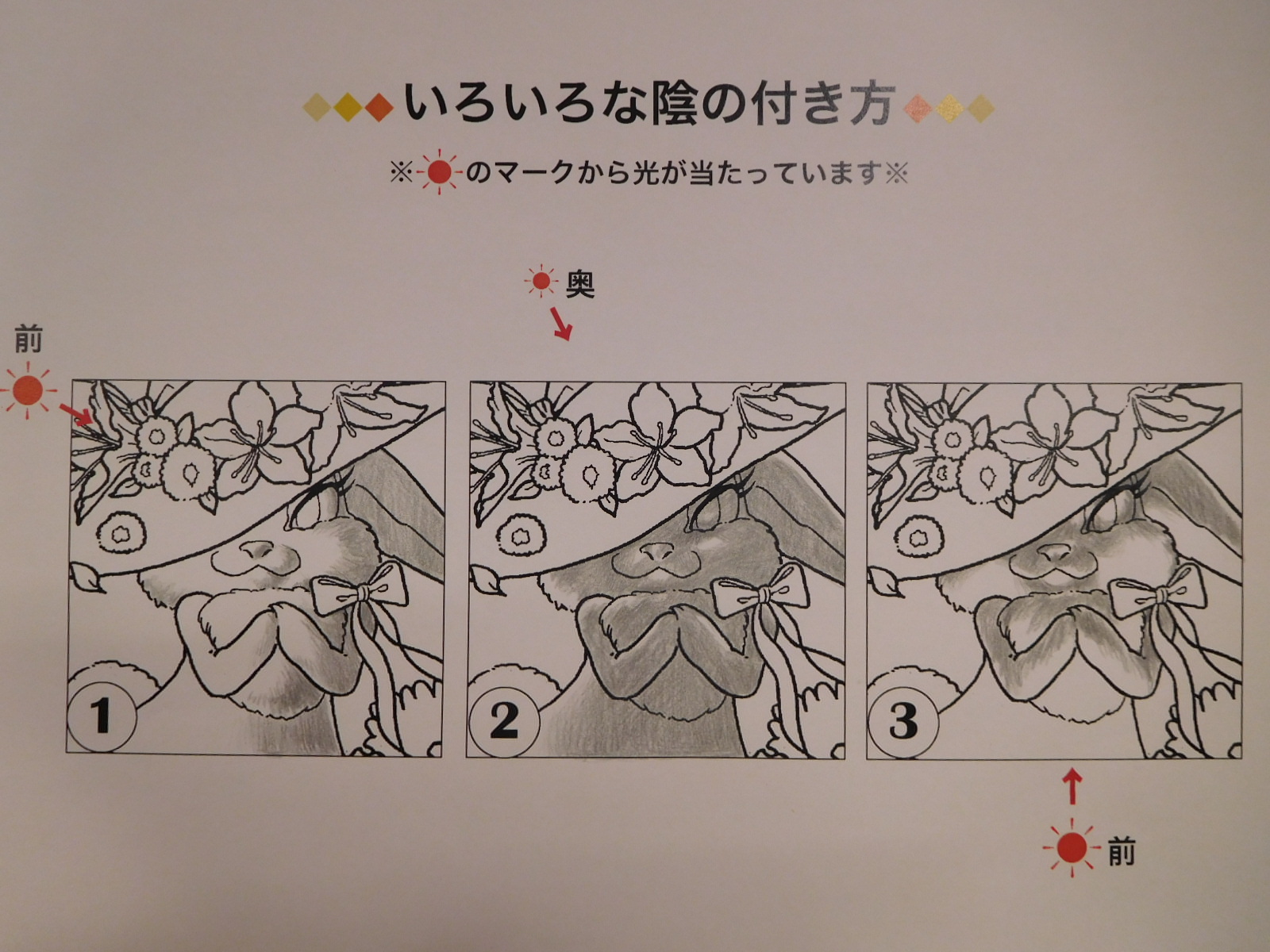 明暗を意識して塗ってみよう 大人の塗り絵 コモンルーム中津だより